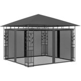 vidaXL Paviljon z mrežo proti komarjem 3x3x2,73 m antraciten 180 g/m² Cene