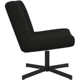  Stolica na kotačiće Crna 63 x 75 x 76 cm Janjeća koža | shoptok.hr