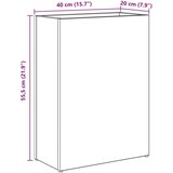 Stalak za kišobran s pohranom Siva Sonoma 40 x 20 x 55 5 cm | shoptok.hr