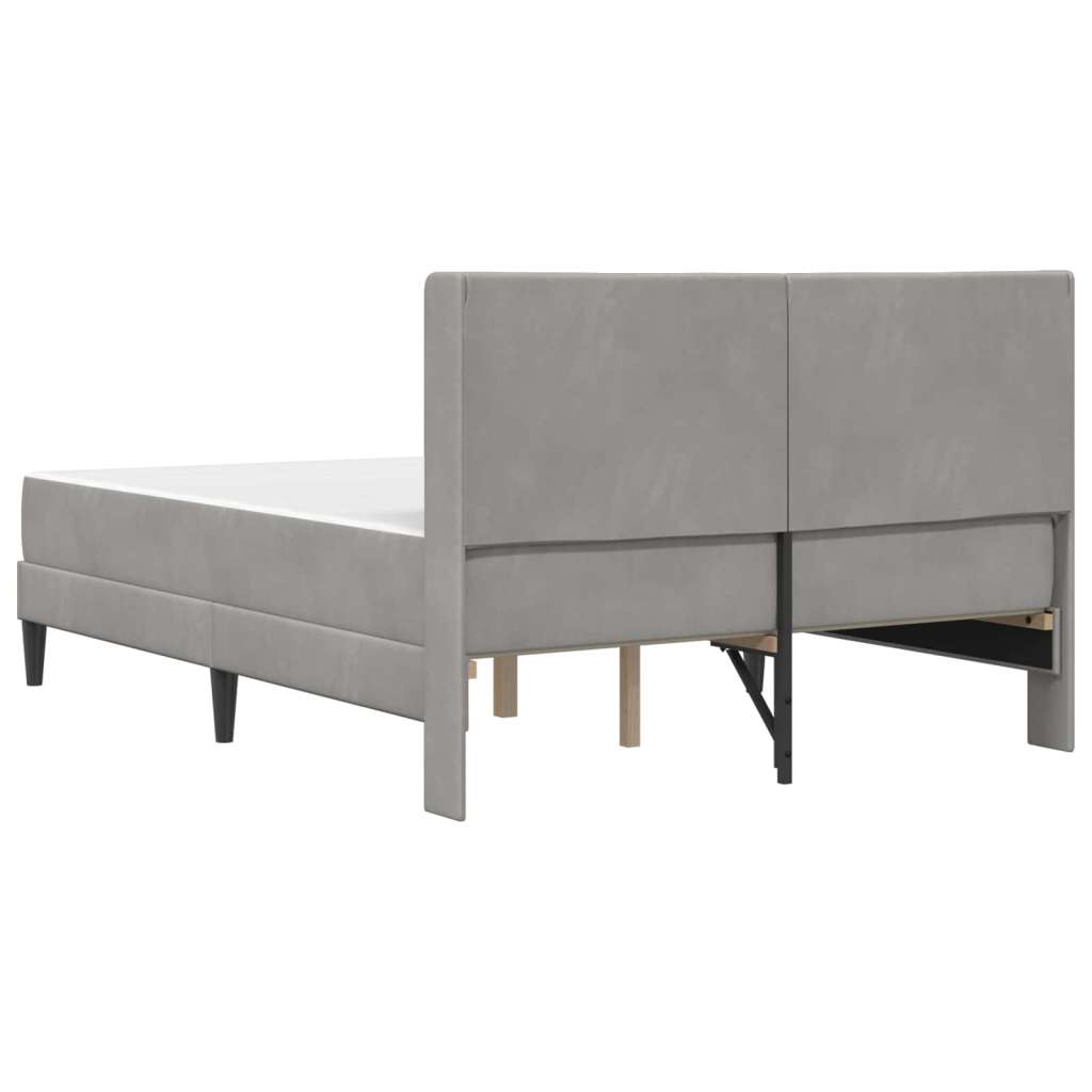  Okvir za krevet Svijetlo siva 160 x 200 cm Baršun - Svjetlosiva 160 x 200 cm | shoptok.hr