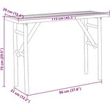  Konzolni stol 115 x 39 x 75 cm od bambusa | Eponuda.com