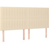  Krevet s oprugama i madracem krem 200 x 200 cm od tkanine | shoptok.hr
