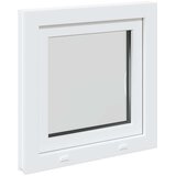  Prozor za podrum RISOR Bijeli 60 x 60 cm PVC i staklo - Bijeli 60 x 60 cm (trostruki sloj) Naginjanje i okretanje desno | shoptok.hr