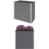 vidaXL Visoka greda WPC 100x50x91 cm siva Cene
