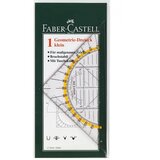 Faber-Castell Faber-Castell: Trokutasto ravnalo s kutomjerom | shoptok.hr