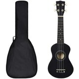 vidaXL otro&scaron;ki ukulele soprano s torbo črn 21&quot; cene