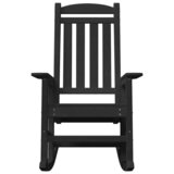 vidaXL vrtne ljuljačke stolice 2 kom Crna 70x92x107.5 cm HDPE | shoptok.hr