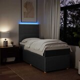  Okvir kreveta s oprugama i madrac tamnosivi 80x200cm od tkanine | shoptok.hr
