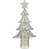 vidaXL Božićno drvce s 240 LED svjetlima Topla bijela 180 cm Ratan | shoptok.hr