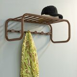 Spinder Design Temno rjav kovinski stenski obešalnik s polico Retro – | Shoptok.si