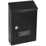  Stenski poštni nabiralnik Smart (Do x Š x V: 304 x 67 x 215 mm, Barva: Črna, Nerjavno jeklo) | Shoptok.si