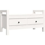  Klop za predsobo bela 80x40x43 cm trdna borovina, (20766916) | Shoptok.si