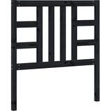  Uzglavlje za krevet crno 96 x 4 x 100 cm od masivne borovine | shoptok.hr