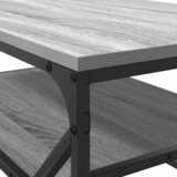  Kava Stol Siva Sonoma 90 x 50 x 40 cm Inženjerska drva i čelik | shoptok.hr
