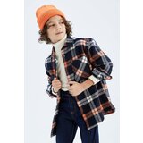 Defacto Boy Oversize Fit Polo Neck Flannel Long Sleeve Shirt Cene
