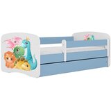 HAPPYKIDS Dječji krevet Dreamy dinosauri 180x80 bez madraca bez ladice Plava | shoptok.hr