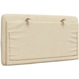 vidaXL Vzglavna stranica krem 90 cm blago | Shoptok.si