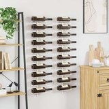  Zidni stalak za vino za 10 boca 2 kom bijeli metalni | shoptok.hr