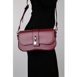 LuviShoes EDAL Women's Burgundy Crossbody Bag Cene