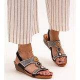 D/CEO Black sandals on a block heel Millo | Shoptok.si
