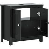  Kupaonski ormarić za umivaonik BERG crni 60x34x59 cm borovina | shoptok.hr