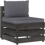  Modularna srednja sofa s jastucima od sivo impregniranog drva | shoptok.hr