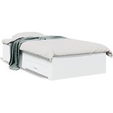 Furnova Posteljni okvir s predali bel 90x190 cm inženirski les, (21934127) | Shoptok.si
