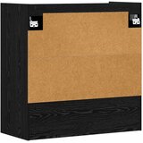  Polica na zidu Zidna montaža Crni hrast 80 x 36 x 80 cm | shoptok.hr