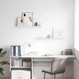  Polica na zidu s policom 2 pcs Bijeli mramor 80 x 9 x 3 cm | shoptok.hr
