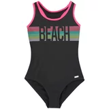 Bench Jednodijelni kupaći kostim tirkiz / neonsko žuta / menta / pastelno ljubičasta / roza / crna