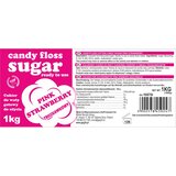 GSG24 Barvana sladka vata roza sladkor z okusom jagode 1kg, (21831461) | Shoptok.si