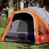 The Living Store Šotor za kampiranje za 3 osebe sivo oranžen za hitro postavitev - Šotor Za Kampiranje, (21606541) | Shoptok.si