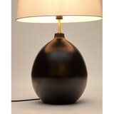 Kave Home Črno-bela namizna svetilka s tekstilnim senčilom (višina 72 cm) Foixa – | Shoptok.si
