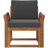 Zunanji kavč Masivno akacijevo les in poliester Naravna, (5000271368) | Shoptok.si