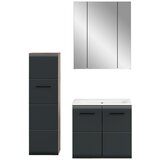 MID.YOU Kopalnica Ice, Črna, Barva Hrasta, 3-Delna | Shoptok.si