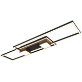  Crno-bijela LED stropna svjetiljka s daljinskim upravljačem/s mogućnosti zatamnjivanja 28x100 cm Albany – | shoptok.hr