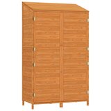 vidaXL Vrtno spremište smeđe 102 x 52 x 174,5 cm od masivne jelovine | shoptok.hr