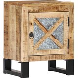  Noćni ormarić 40 x 30 x 50 cm od masivnog drva manga Smeđa | shoptok.hr