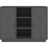  Komoda siva 100 x 40 x 75 cm od masivne borovine | shoptok.hr