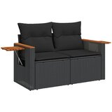  4-dijelni set vrtnih sofa od poliratana s jastucima crni | shoptok.hr
