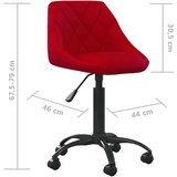  Jedilni stol vinsko rdeč žamet, (20940264) | Shoptok.si