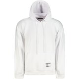 Trendyol White Oversize/Wide Cut Hooded Labeled Fleece/Warm Sweatshirt | Eponuda.ba