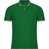 Polo Ralph Lauren POLO COUPE DROITE EN COTON BASIC MESH COL RAYE Zelena Cijene