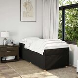 vidaXL Box spring postelja z vzmetnico črna 100x200 cm blago, (21291715) | Shoptok.si