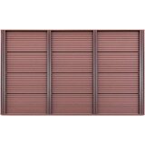 vidaXL Talni element za solarni tuš rjav 101x63x5,5 cm WPC, (21002633) | Shoptok.si