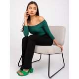 BASIC Feel Good Blouse-RV-BZ-4692.05X-dark green | Shoptok.si