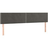  Box spring postelja z vzmetnico LED temno siva 200x200 cm žamet, (20726092) | Shoptok.si