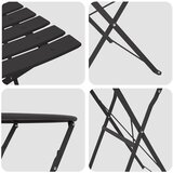  Sklopivi bistro set 3 pcs Antracit Čelik | shoptok.hr