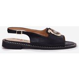 S. BARSKI Elegant Sandals With Decoration On Flat Heel S.Barski | ePonuda.com
