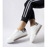 Gemre White and black sneakers with rhinestones Dina | Shoptok.si